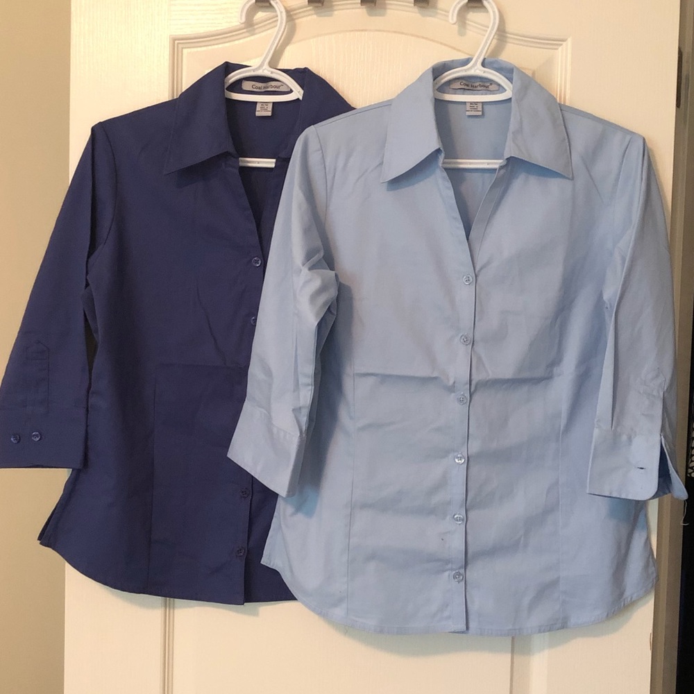 NWOT Set of 2 Coal Harbour V-Neck Dress Shirts
